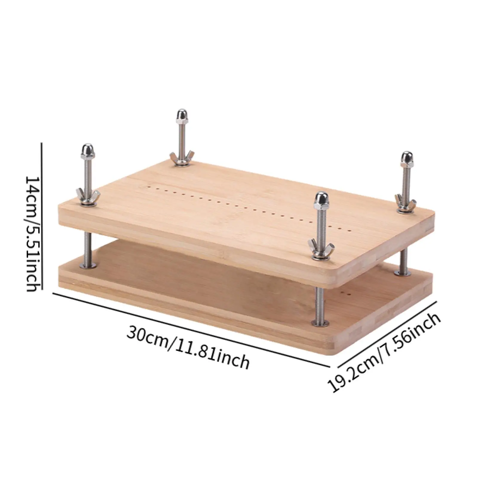 Wooden Book Press DIY Crafts AntiSlip for Journals Making Notebook Home Use