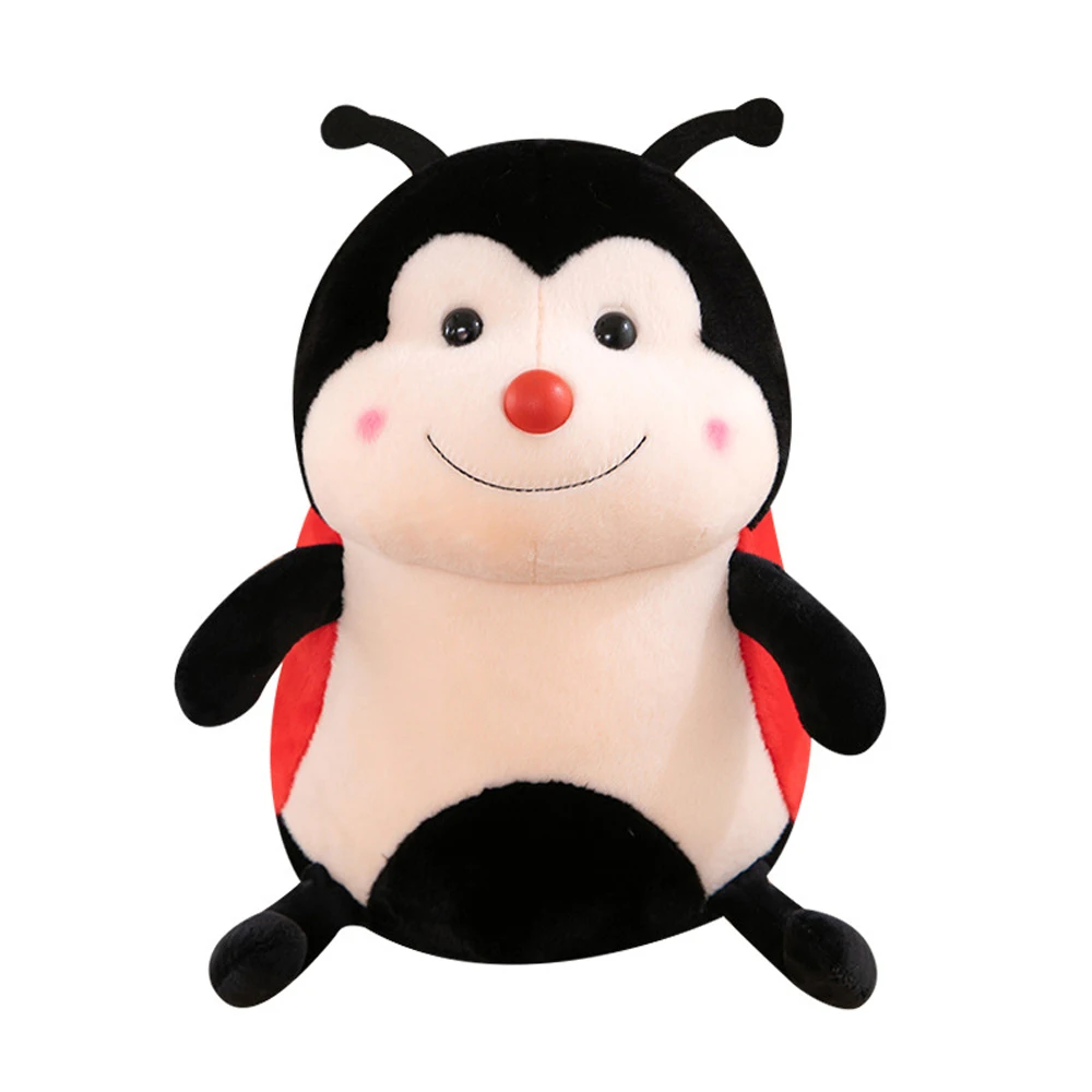 Simulate Cute Beetle Seven Star Ladybug Stuffed Plush Toy Children Birthday Gift