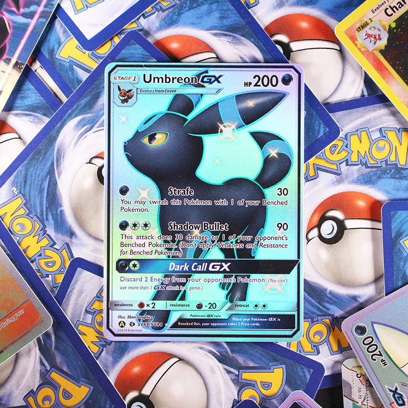بطاقات الوكيل لألعاب الترفيه PKM Shining Charizard Blastoise Mewtwo GX Solgaleo GX Pikachu EX مجموعة بطاقات اللعب هدية