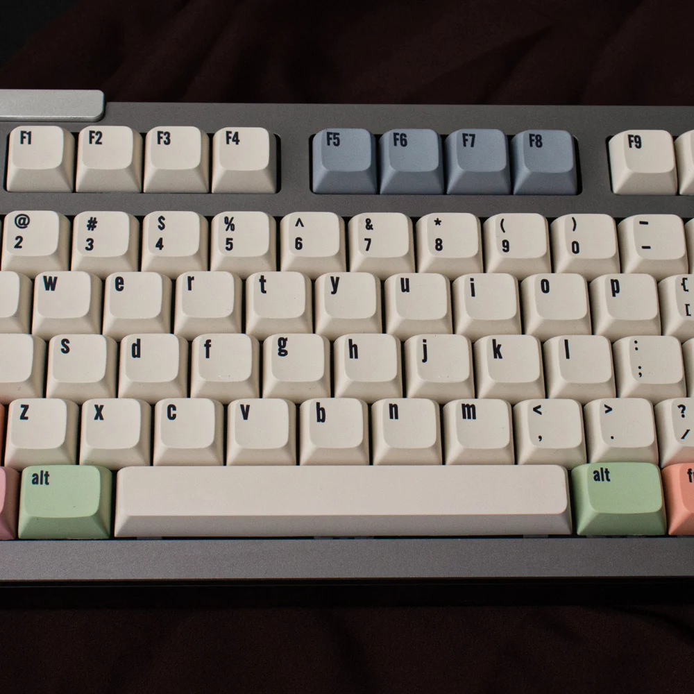 GMK Canvas 133 Keys XDA Profile PBT Keycaps DYE-SUB English Custom Personality Keycaps For Mechanical Keyboard  61/64/84 ZZZ