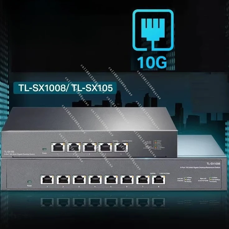 

10-гигабитный сетевой коммутатор 5/8 портов TL-SX105/1008 DS1008X, металлический корпус, полная поддержка 10G