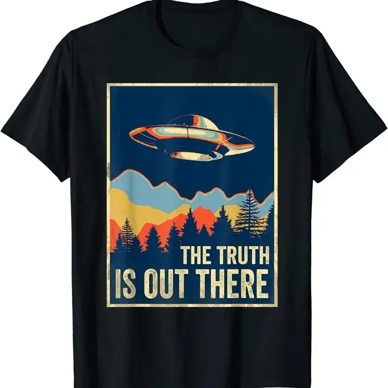 NOUVEAU T-shirt limité The Truth Is Out There Area 51 Alien UFO