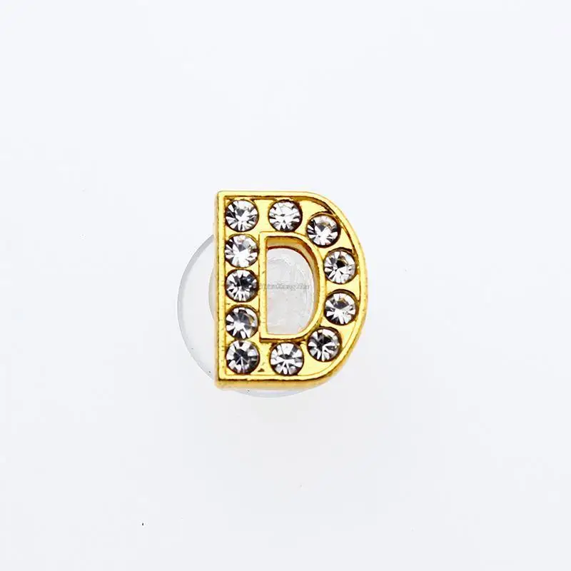 1 Stuks Gouden Letters Metalen Schoen Charmes Kristal Diamant Legering Bedels Schoenen Accessoires Gesp Hoge Kwaliteit Schoenen Decoratie
