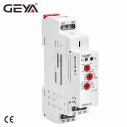 GEYA Delay on Star Delta Controller Relay 16A Soft Starter for the Motor Protection Relay AC230V, AC415V, AC/DC12-240V