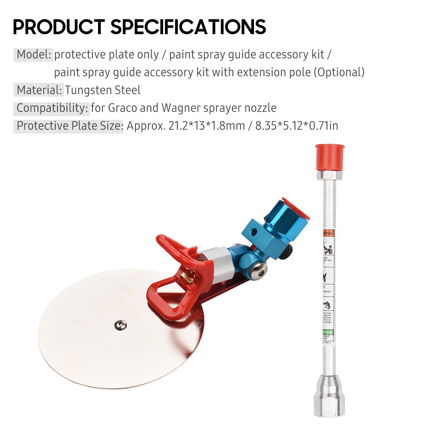 Spray Guide Accessory Tool for Airless Paint Sprayer Anti-Splash Baffle Airless Paint Sprayer Power Accessory For Wagner