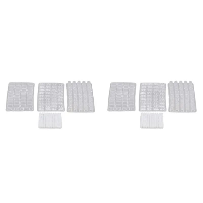 

YSUN-1/16 Scale Miniature Model Bricks Mould,8 Pack Simulation Brick Molds DIY Kit For Sand Table Landscape Accessories