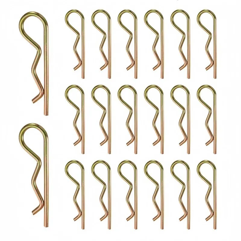 17 pcs 3*60mm M3 M3*60mm R-Clip Cotter Pins, Rust Resistant Steel for Agricultural Machinery, Multipurpose