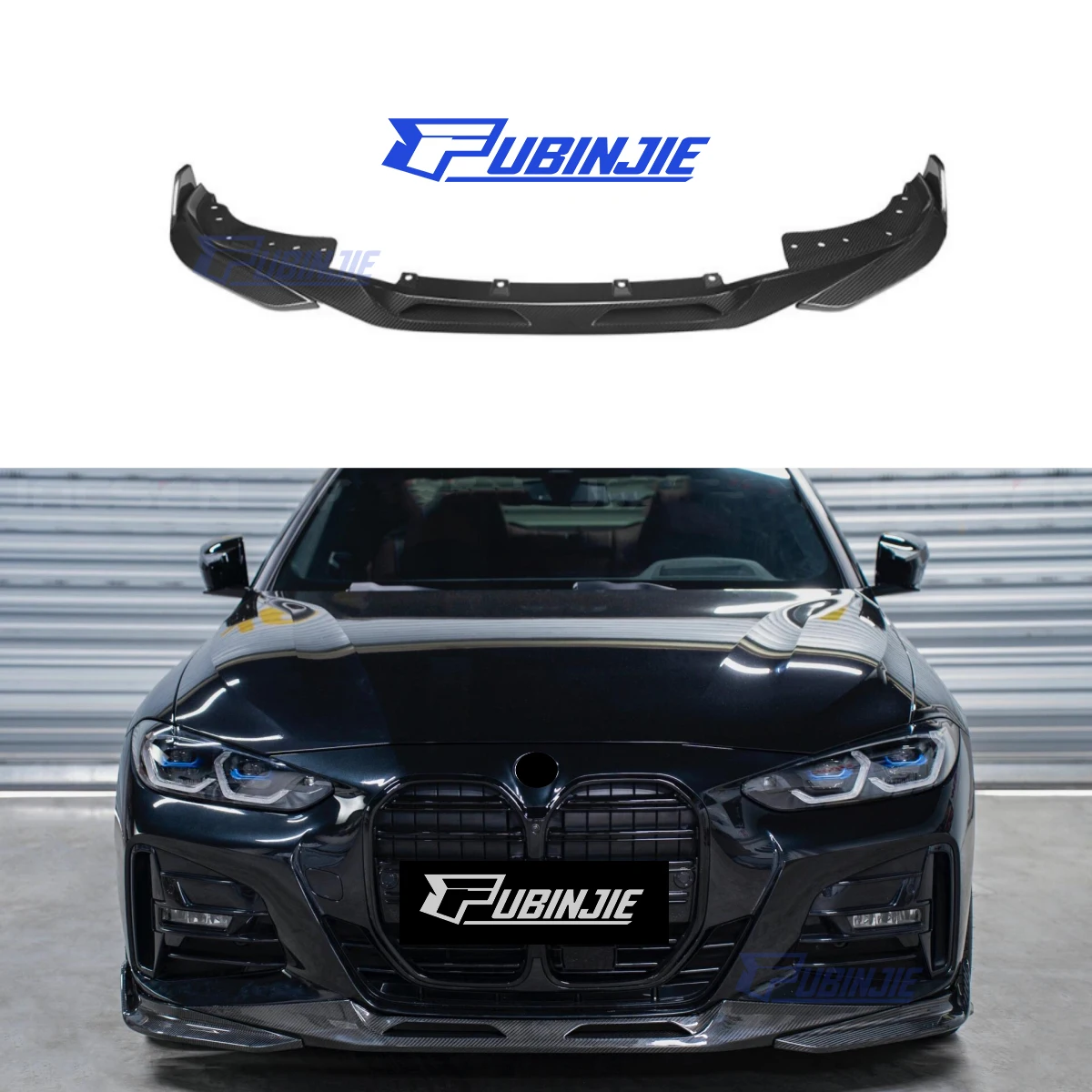 

Hight Quality SQ Style Carbon Fiber Front Bumper Lip for BMW G22 4 Series 2020+ Front Splitter