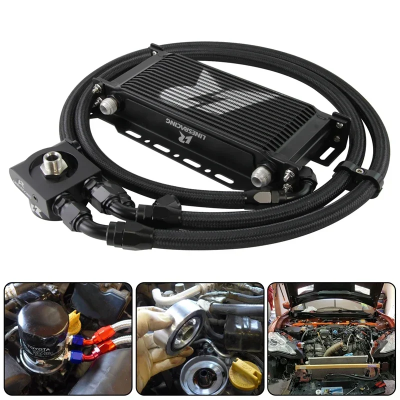 13 Row /16 Row Oil Cooler Kit Thermostatic For FA20 Engine Subaru BRZ Scion FR-S Toyota GT86 FT86