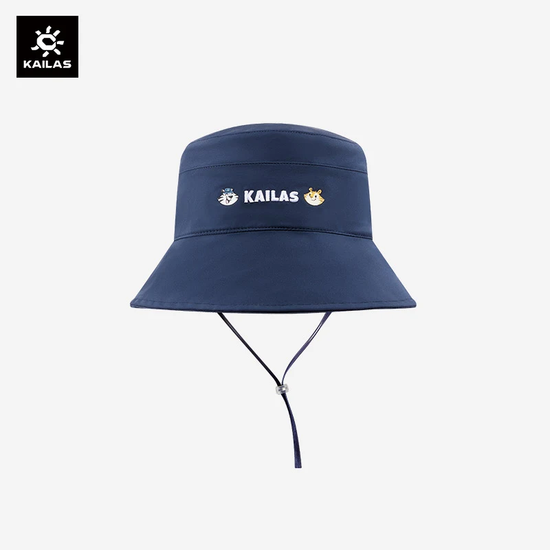 KAILAS Hiking Hats For Men 2023 New Sunshade Fisherman Casual Embroidered Cartoon Pattern Umbrella Outdoor Kids Cap KF2201507