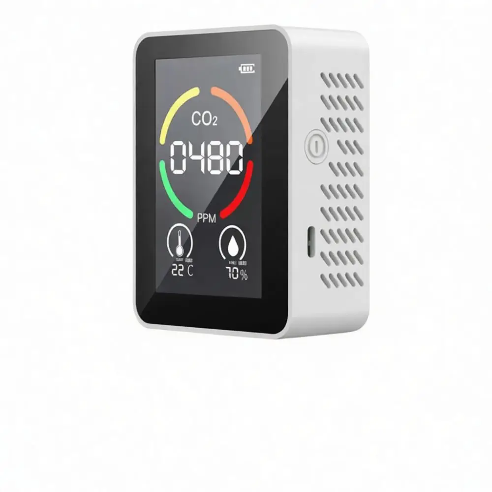 Portable Air Quality Monitor Detector WiFi PM2 5 HCHO TVOC CO2 Sensor Home Office Environment Monitoring Equipment
