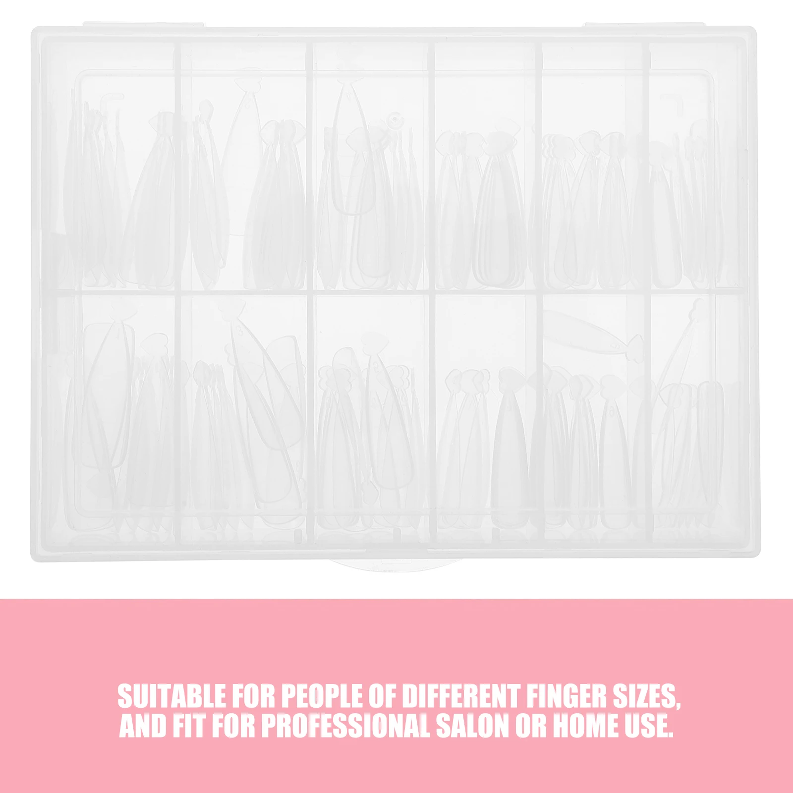 

120 шт., прозрачные накладные ногти с полным покрытием, прозрачные накладные ногти с квадратным концом, искусственные ногти для салона «сделай сам», ежедневное использование для вечеринок