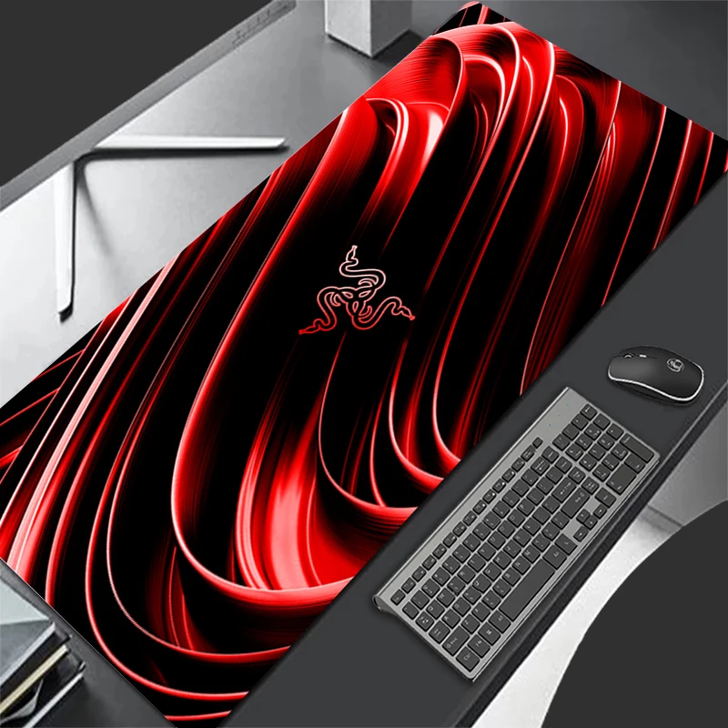 

Коврик для мыши Razer HD, игровые коврики, аксессуары для ПК, расширенный коврик для компьютерного шкафа, нескользящий коврик для мыши, коврик для клавиатуры в стиле аниме, коврик для офисного стола