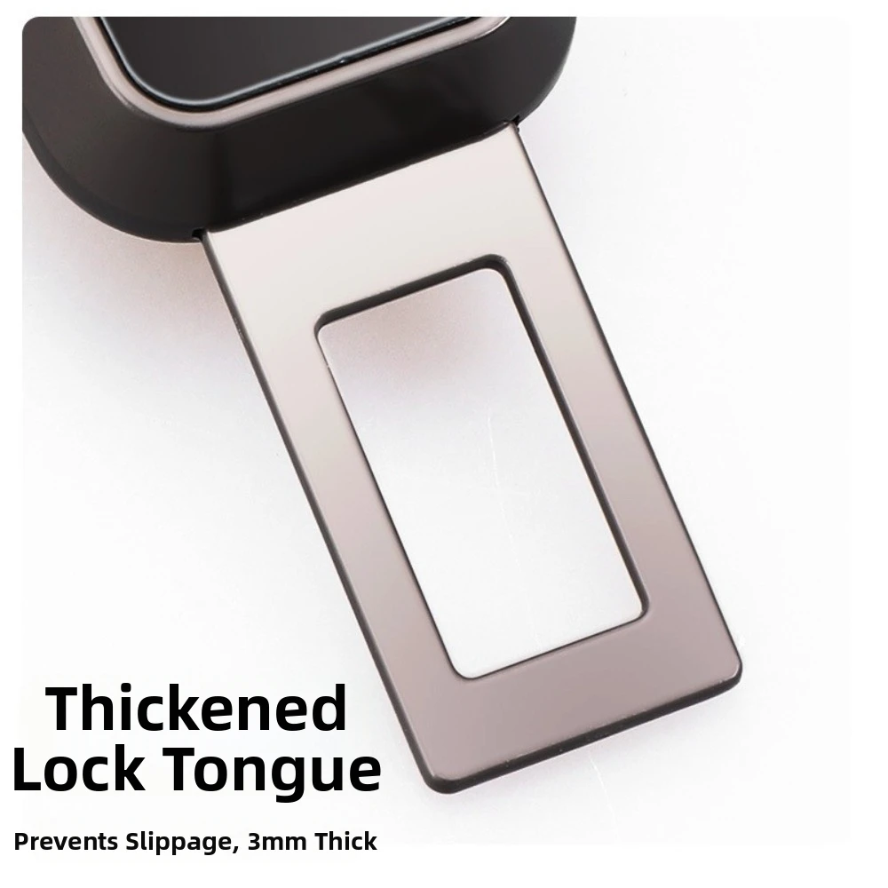 Zinc Alloy Seat Belt Extender Fixed Clip Durable Metal Safety Belt Clip Compact Design Universal Fit Seat Belt Buckle