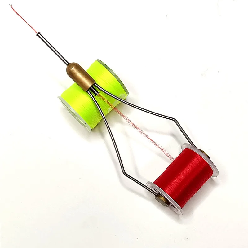 KKWEZA 1PC 150D Fly Tying Thread Floss For 6 ~ 22 Flies Trout Bass Fly Tying Material Colors Olive Red Grey Standard Bobbin