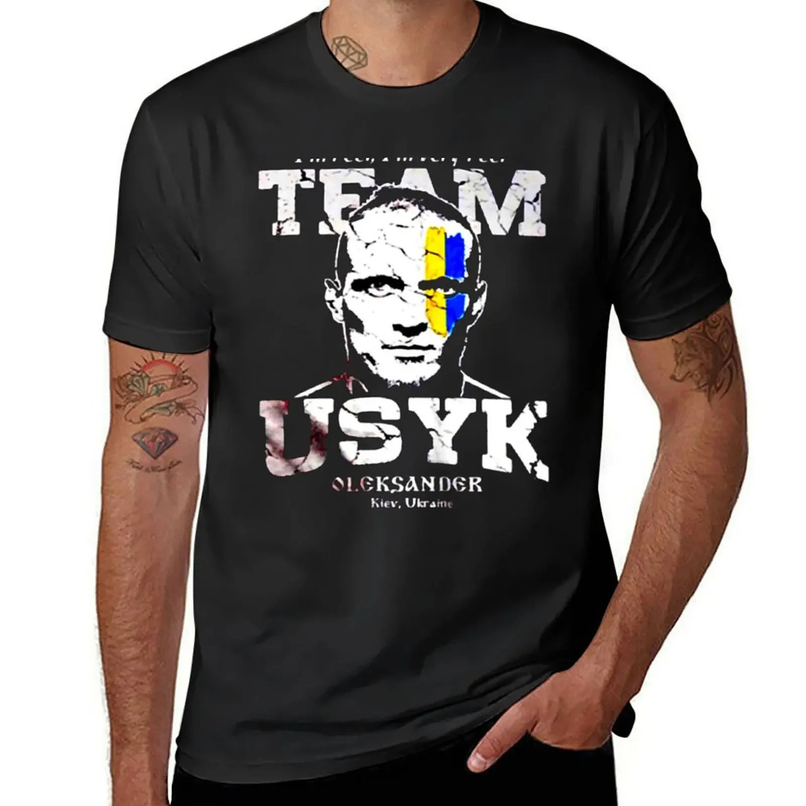 Usyk T-Shirt blanks graphics man t shirt Men's clothing