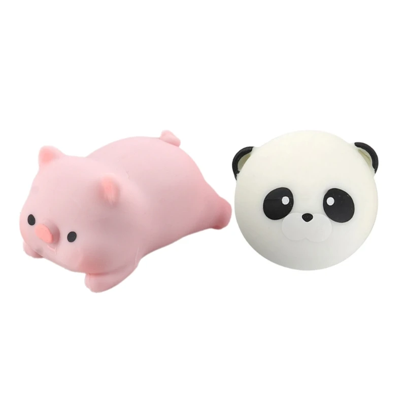 

Squeezable Toy TPR Piggy Stretchy Animal Toy Soft Decompression Toy Stress Relief Fidgets Autisms Hand Squeeze Toy 2PCS