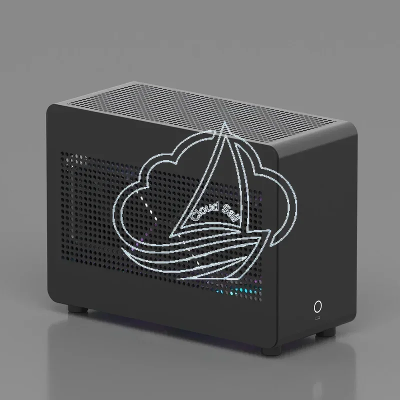 A4 ITX Computer Case pro Transparent Aluminum Alloy Frame SFX240 Water Cooling Compatible Standard Configuration Chassis