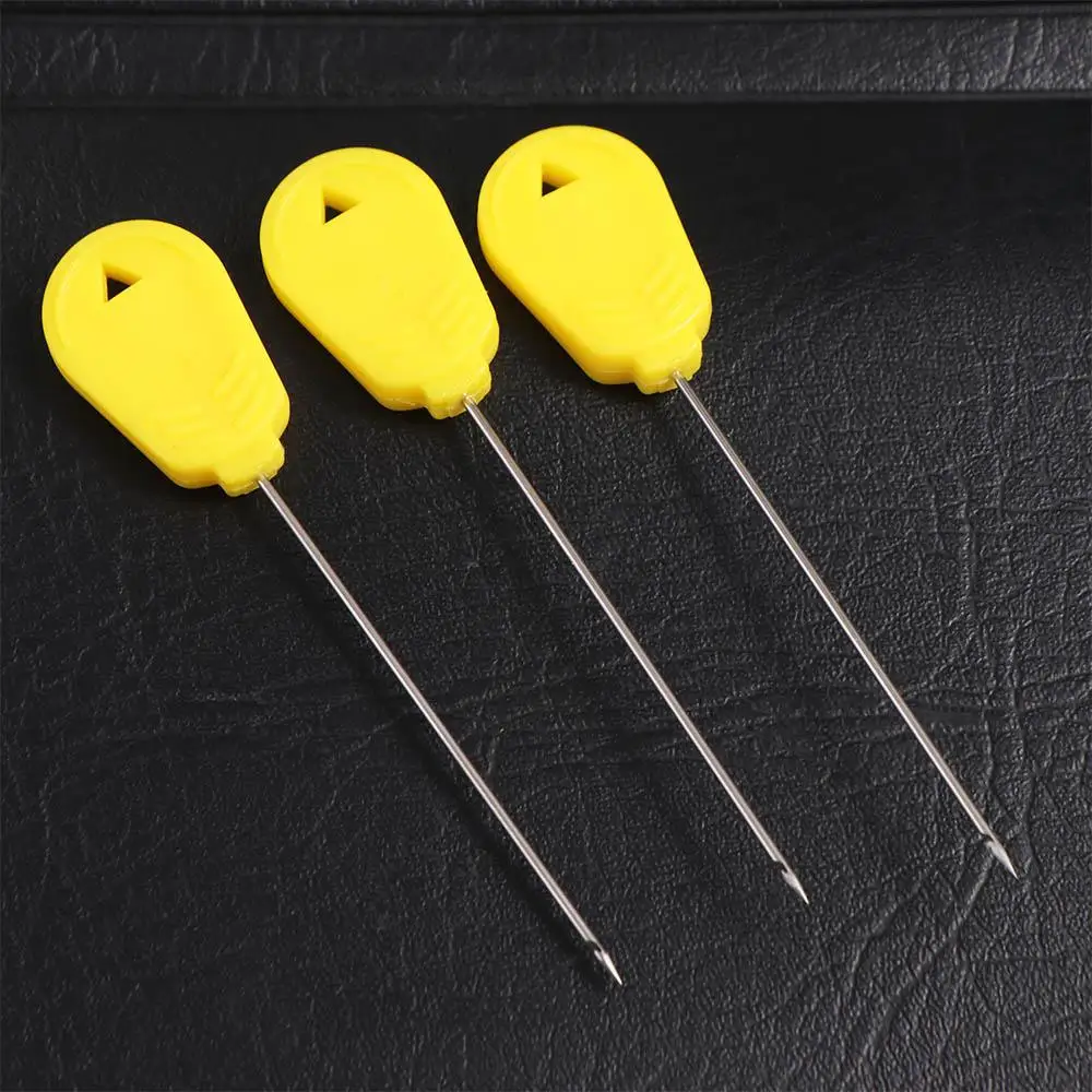 

3pcs Hook Drill Carp Fishing Tools Kit Threading Bait Boilie Bait Pins Rigging Baiting Needles Handle Kit Baiting Rig Tool