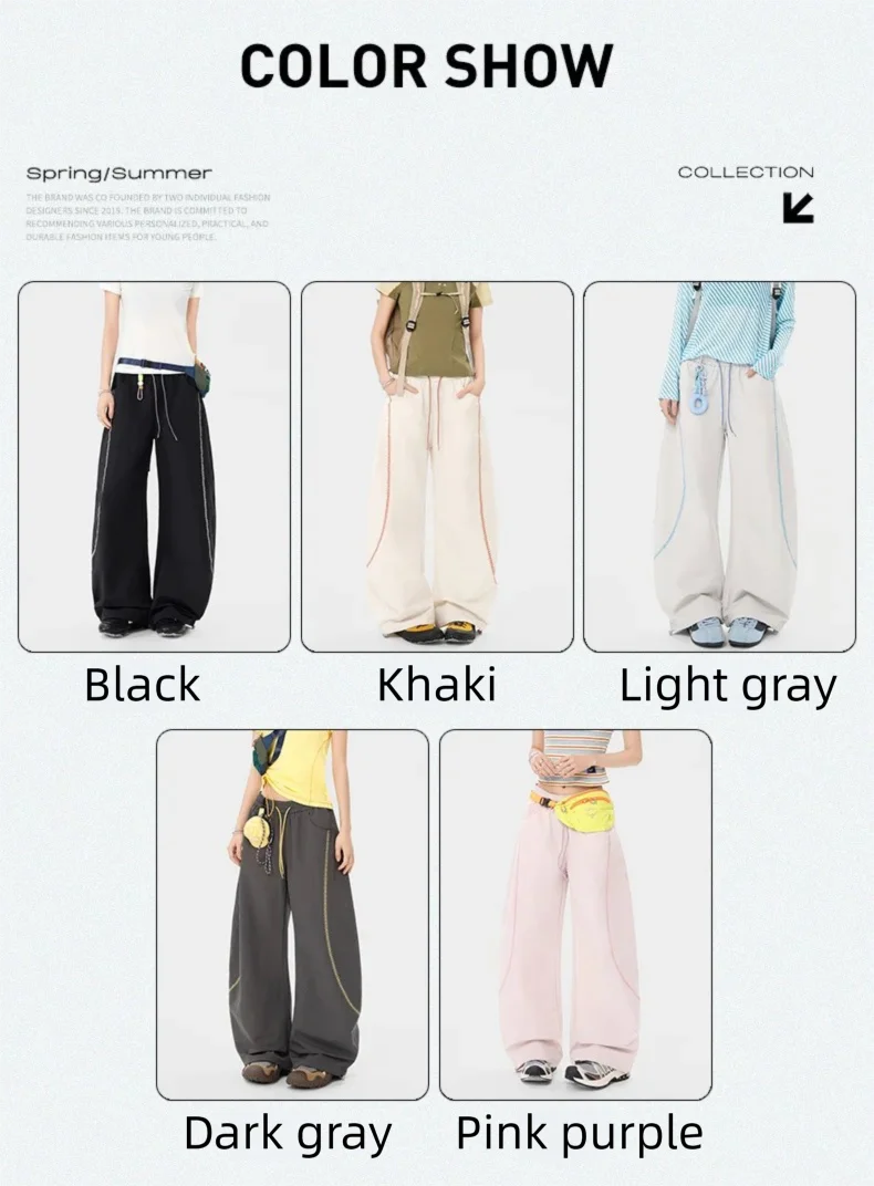 New Spring Autumn Windproof Water-Repellent Wide-Leg Slim Scimitar Pants For Men Women Quick-Drying Workwear Hiking Pants