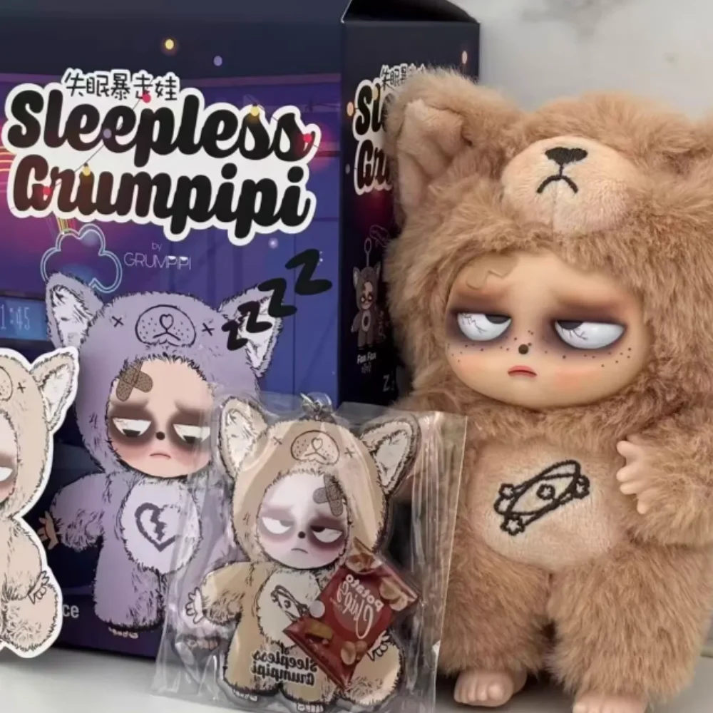 Sleepy Grumpipi série vinyle visage poupée boîte aveugle Macaron couleur pendentif sac à la mode Collection modèle jouet cadeau pour les collectionneurs de jouets