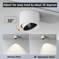 Surface-mounted downlights, anti-glare ultra-thin LED spotlights, living room ceiling lights, bedroom and study 110V/220V 5W7W 3