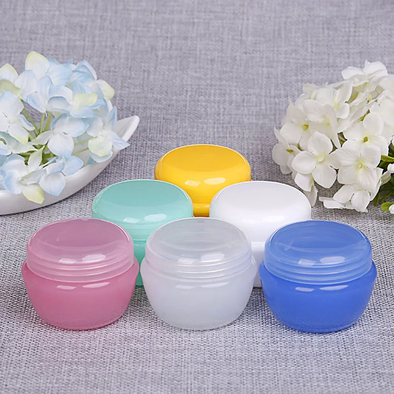 

20pcs 5g/10g/20g/30g Empty Plastic Travel Cosmetic Jars Makeup Container Mushroom Bottles Vials Face Cream Sample Pots Gel Boxes