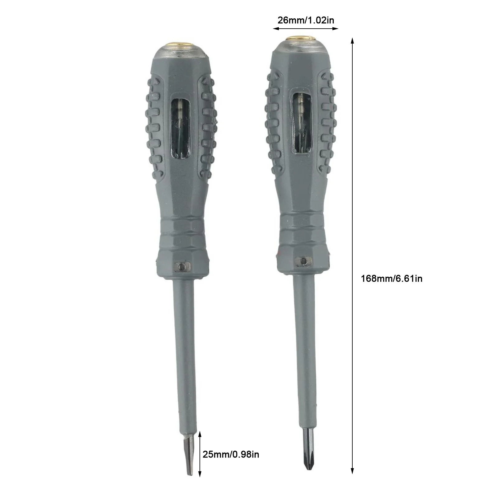 Efficient Voltage Sensing Electric Pen Pack of 2 Slotted/Cross Bits Non Contact Measurement for Electrical Safety