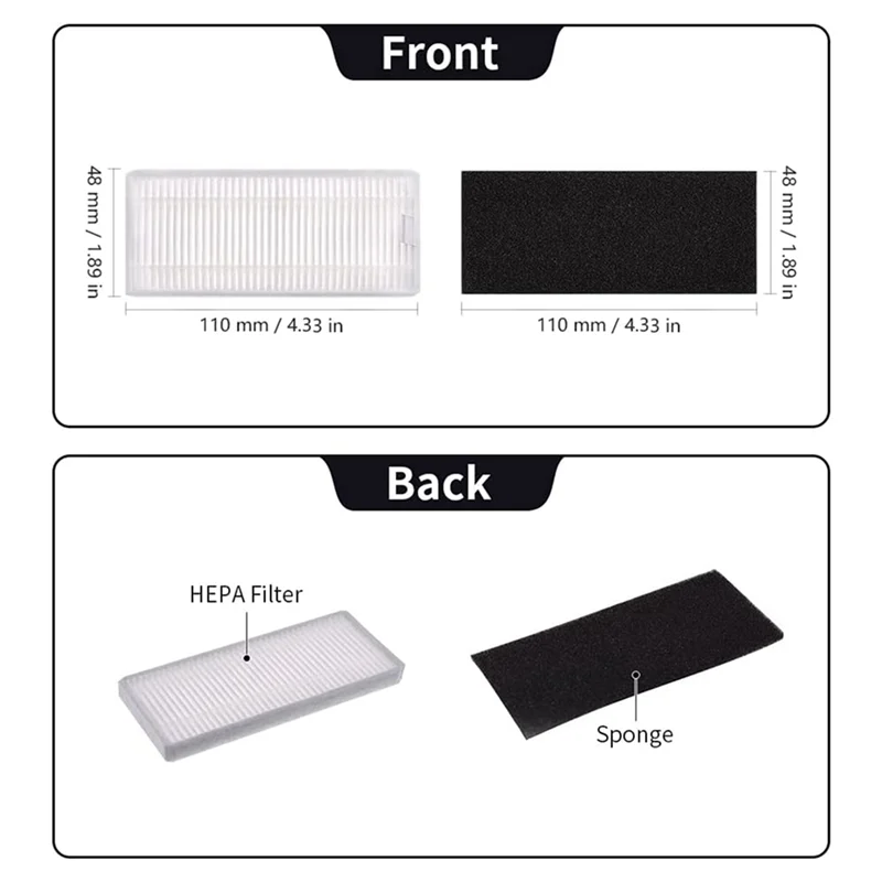

LICE-Replacement Filters For Eufy Robovac 11S 15T 30 30C 15C 12 25C 35C, Robot Vacuums Parts Accessories, 18-Pack