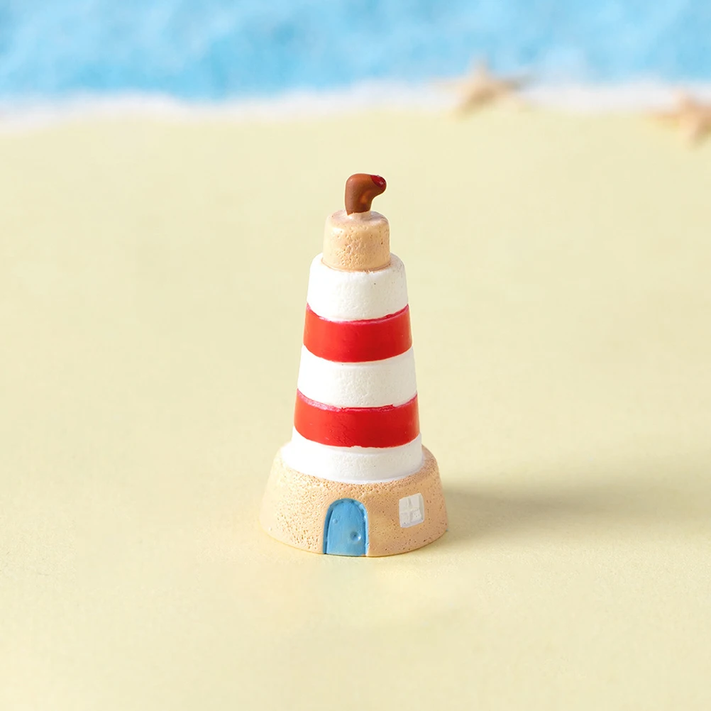 

Resin Island Villa Decorations Outdoor Garden Statues For Home Accessories Miniature Lighthouse Bird Pigeon Statue Lightweight
