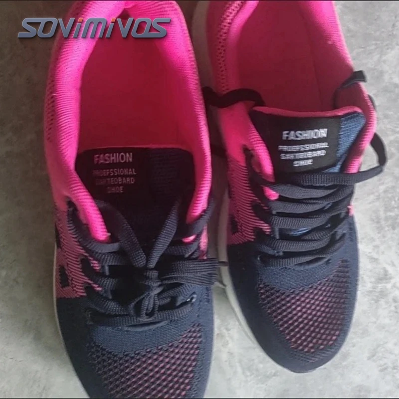 

Women Mesh Breathable Casual Sneakers Lace-up Vulcanized Shoes Ladies Platform Sneakers Female Shoes Plus Size Zapatos De Mujer