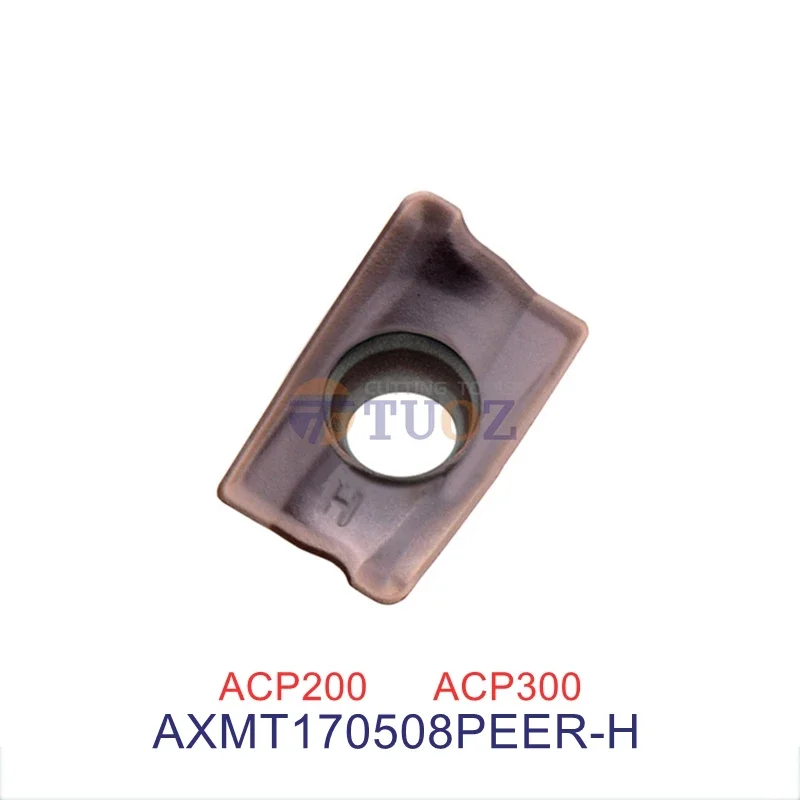 AXMT170508PEER-H ACP200 ACP300 100% Original AXMT 170508 Carbide Insert 1705 PEER -H R0.8 CNC Cutting Tool Milling Blade