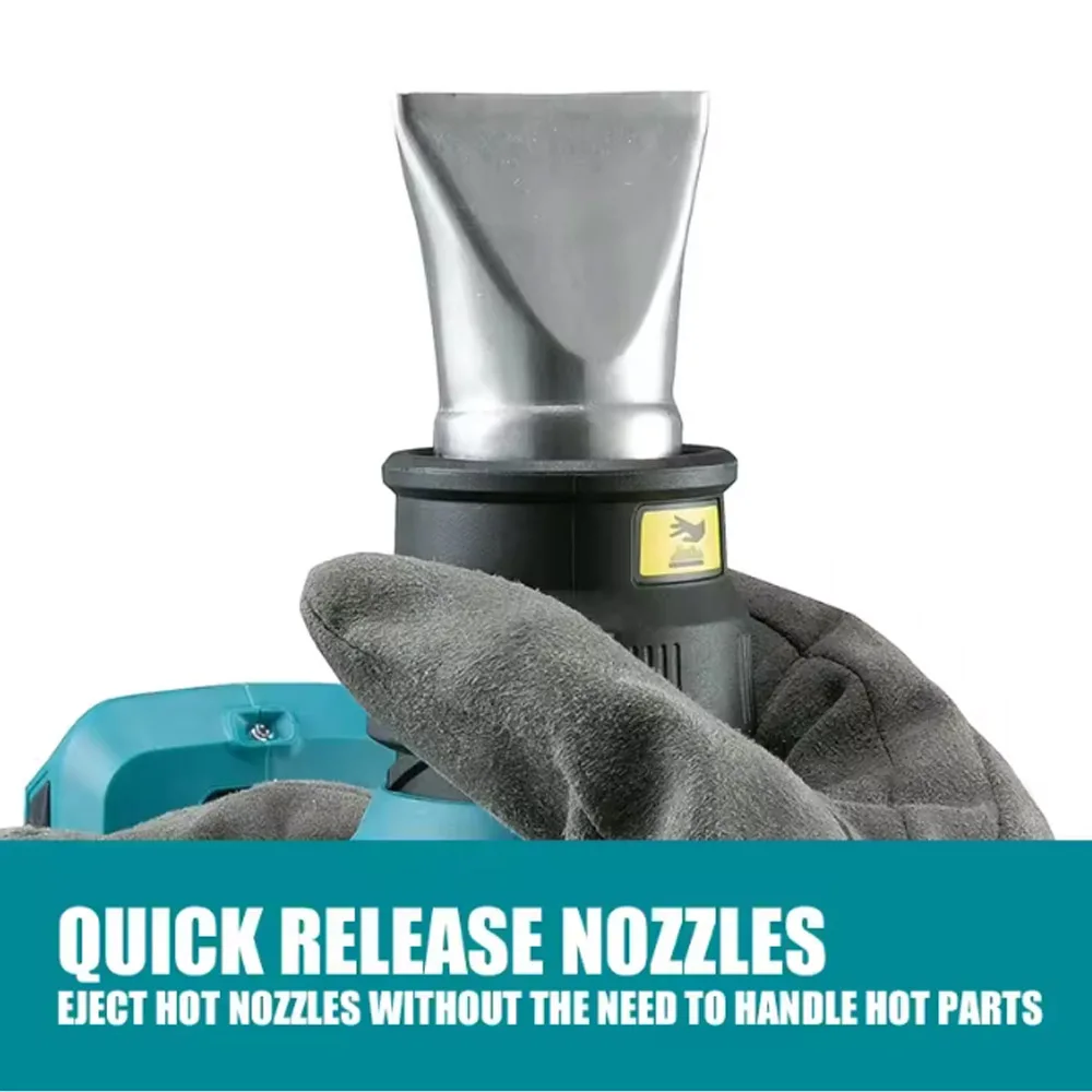 ماكيتا DHG181 مسدس هواء ساخن قابل لإعادة الشحن 18 فولت بطارية ليثيوم لاسلكية طبقة صغيرة طلاء لحام بندقية فيلم يتقلص الحرارة مسدس الخبز f #3