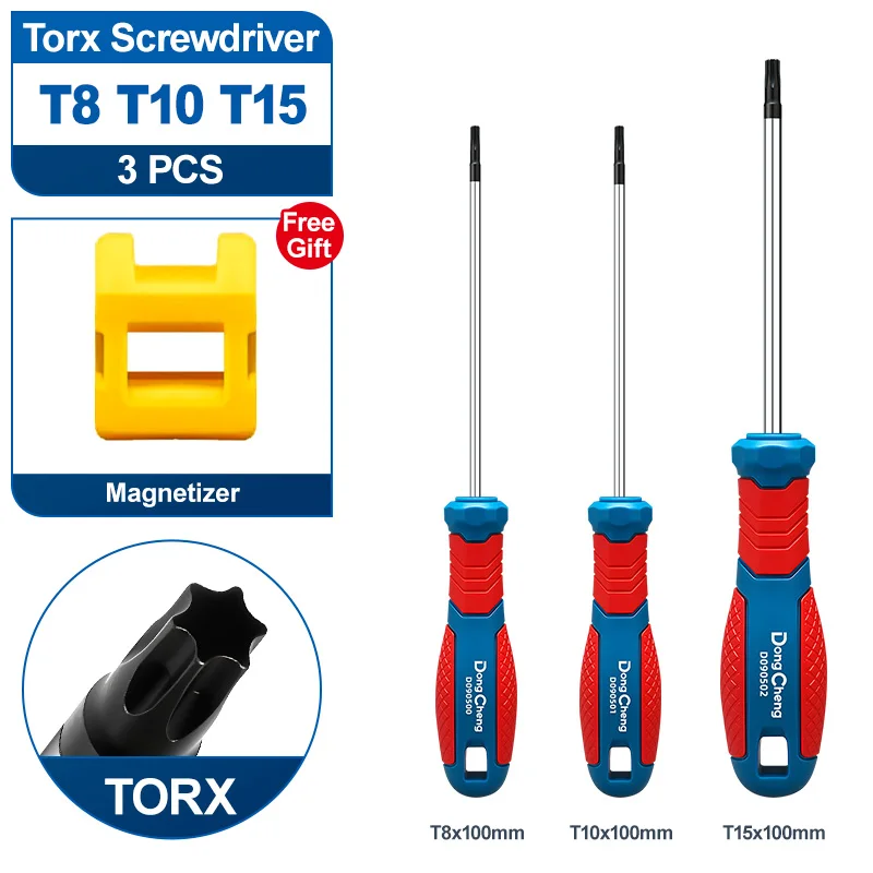 Torx schroevendraaierset magnetisch CR-V legeringstaal T8 T10 T15 T20 T25 T27 T30 T40 stervormige schroevendraaierset voor elektronica, autoreparatie