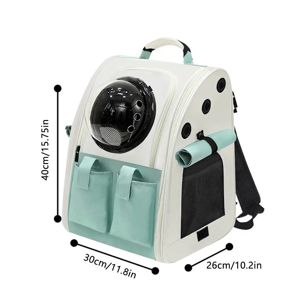 NEW High-end Pet supplies Cat backpack transparent expandable backpack Outdoor Pet Shoulder bag Foldable Transparent Handbag