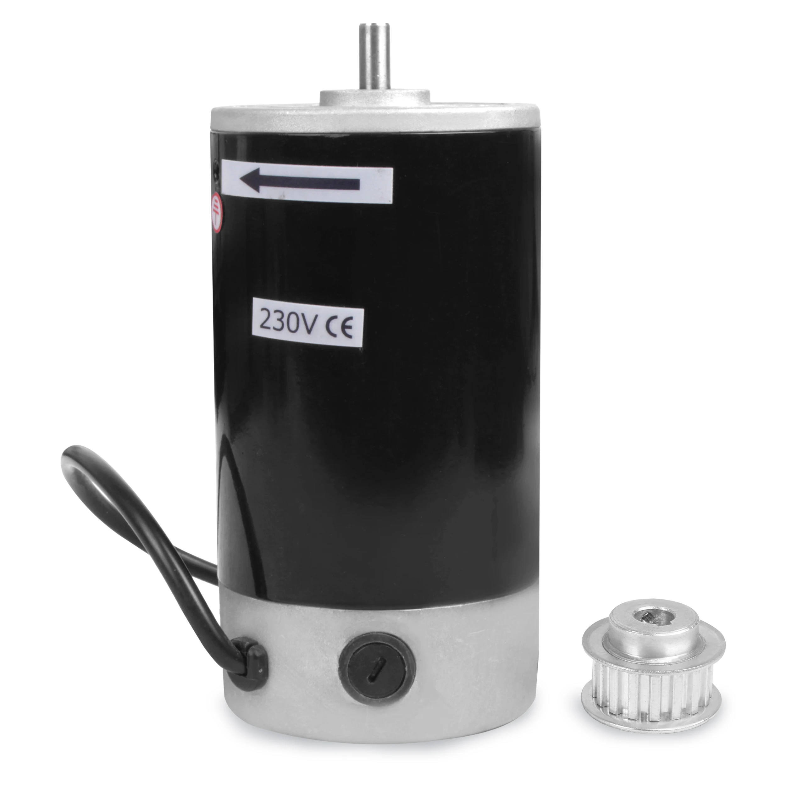 600W 110V Brushed DC Motor, High Torque Motor with Timing Pulley Spare Part for Mini Lathe Machine