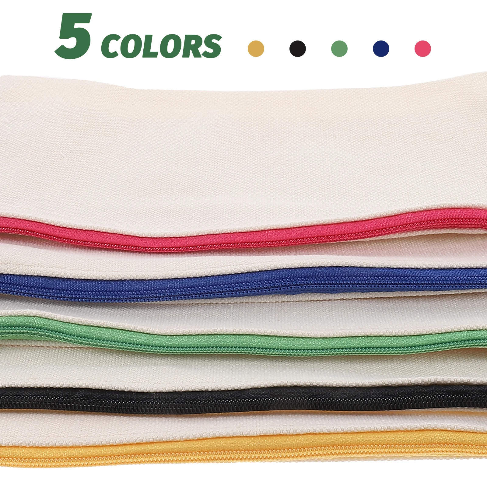 

5Pcs Canvas Zipper Pouch DIY Graffiti Makeup Bags Painting Pencil Case Portable Travel Organizer Bag Pencil Pouch Bulk