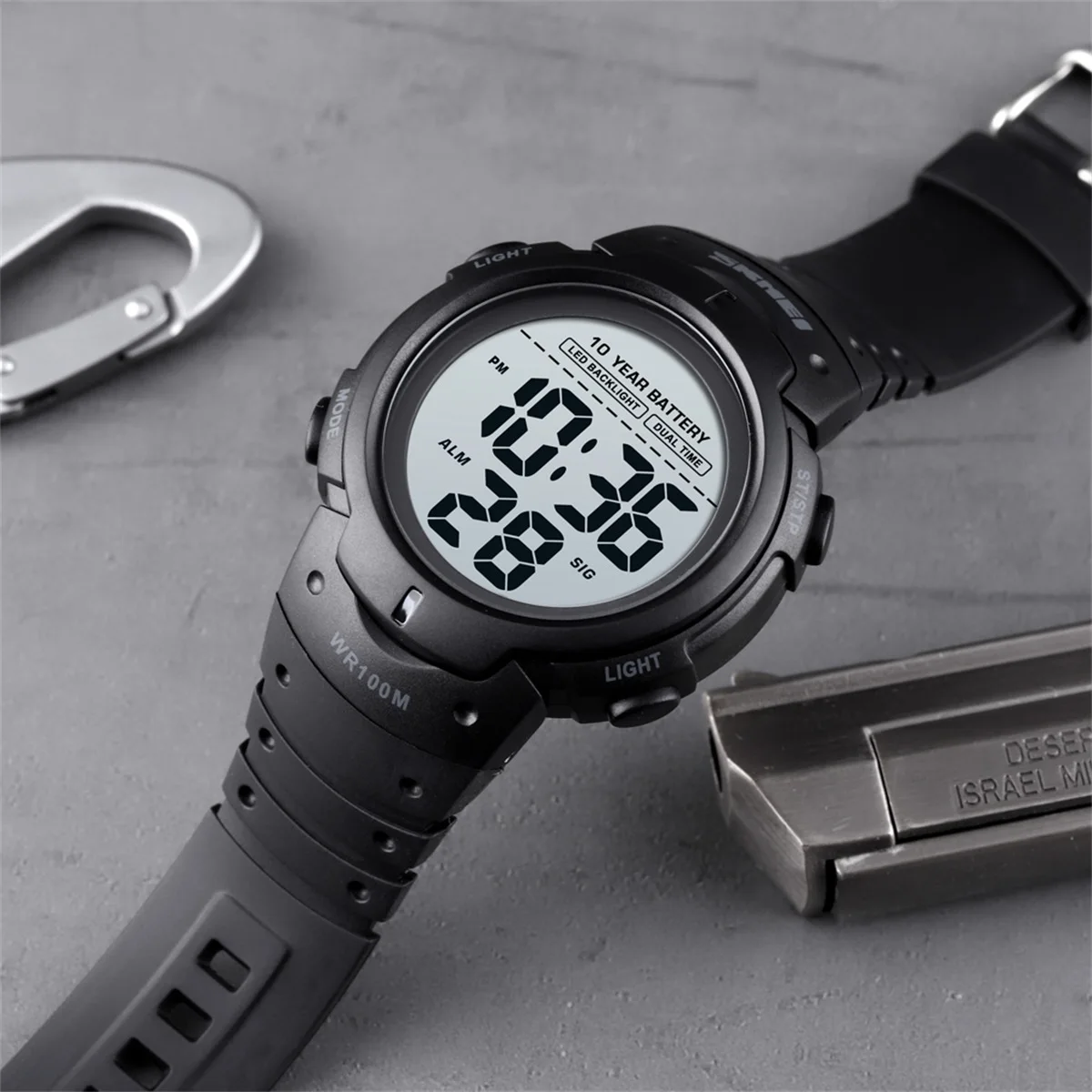 Skmei Led Light Display Chrono Digital Sport Watches Mens 10bar Top Waterproof Wristwatch 10 Year Battery Life Alarm Date Clock
