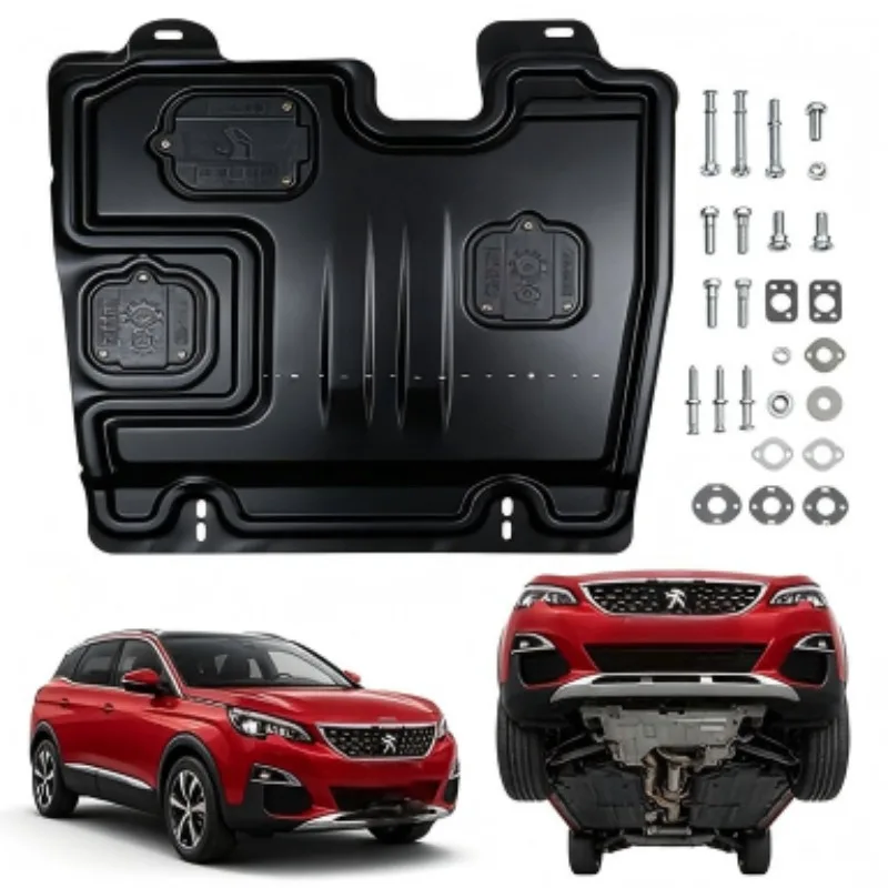 Engine Splash Shield Durable Underbody Skid Plate and Chassis Protection for Peugeot 4008 2013-2016 2.0L