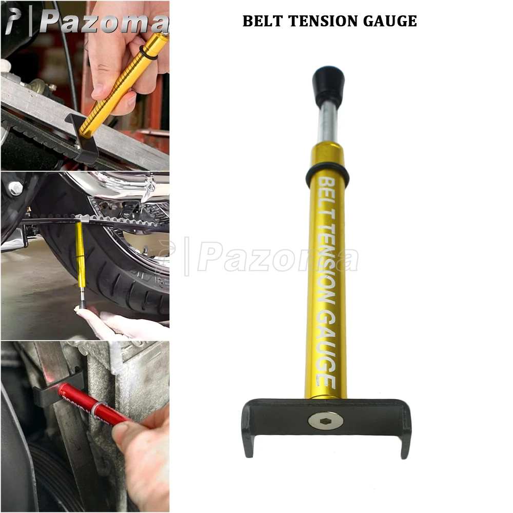 Universal Belt Tension Gauge Motorcycle 10 Lb Belt Tensioner Tool Belt Driver For Harley Softail Dyna Sportster Belt Replacement