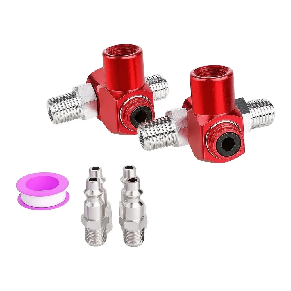For Extreme Temperature Environments Air Tool Swivel Fitting Flexible Air Hose Joint Silver 150 Psi Pressure Rating