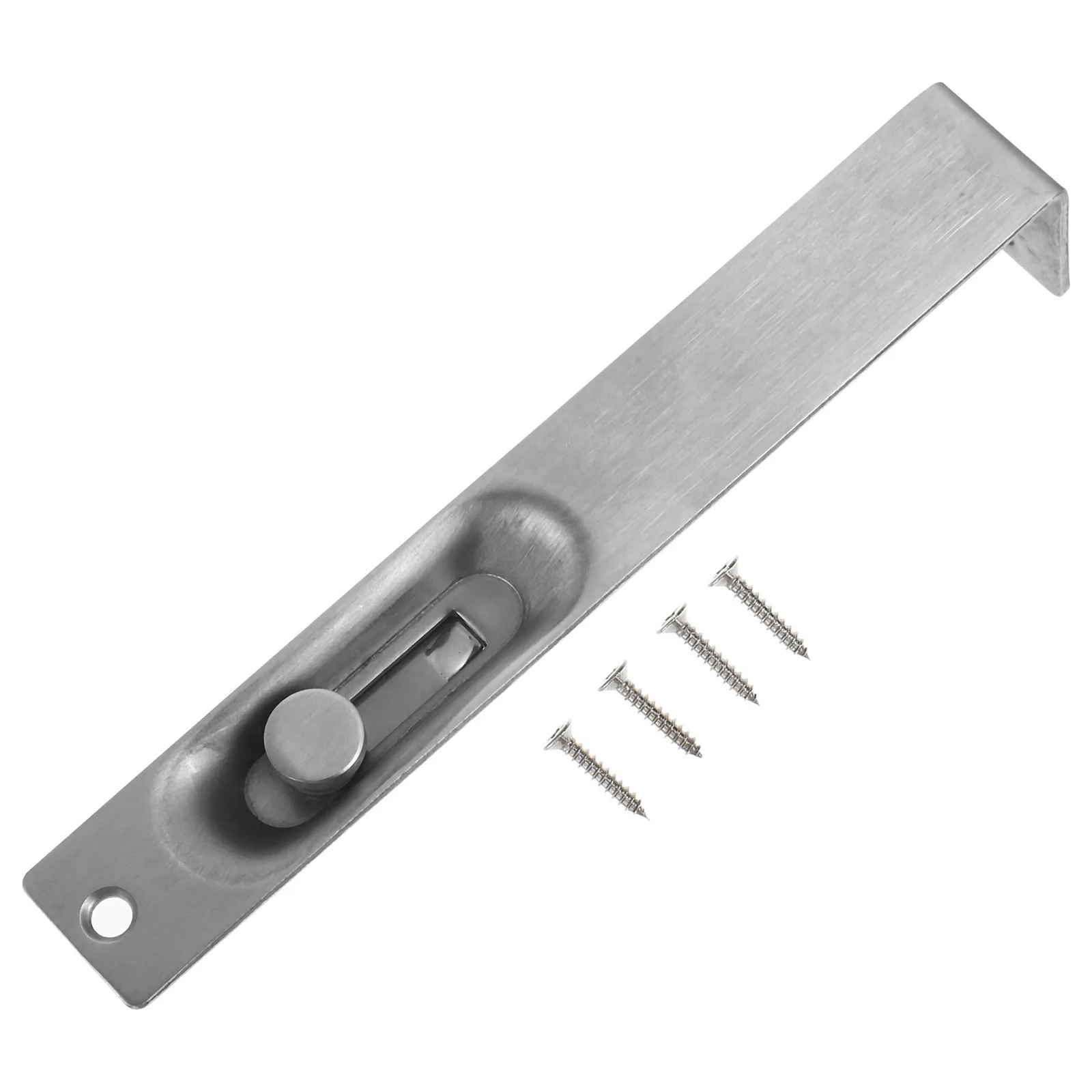 

Fireproof Door Flush Bolt Stainless Steel Concealed Door Clasp For French Double Doors Slide Lock Latch Security