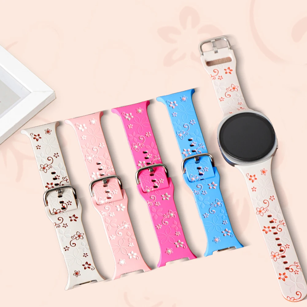 Graviertes Armband für Samsung Galaxy Watch 8 40mm 44mm Pulseira Sport Gürtel Armbänder Correa Galaxy Watch 8 Classic 46mm Armbänder – Detail 5