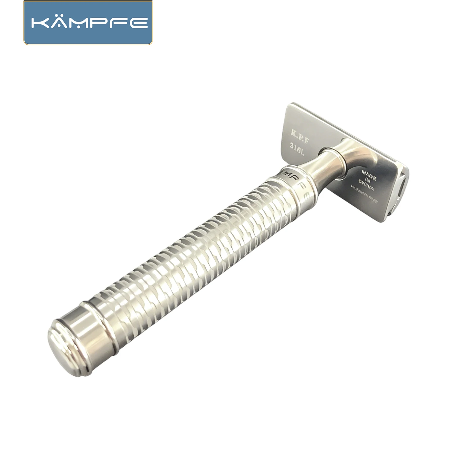 KAMPFE CNC Machined Stainless Steel Razor Manual Shaver Closed Comb Heavy Duty Safety Razor for Men Grooming Gift
