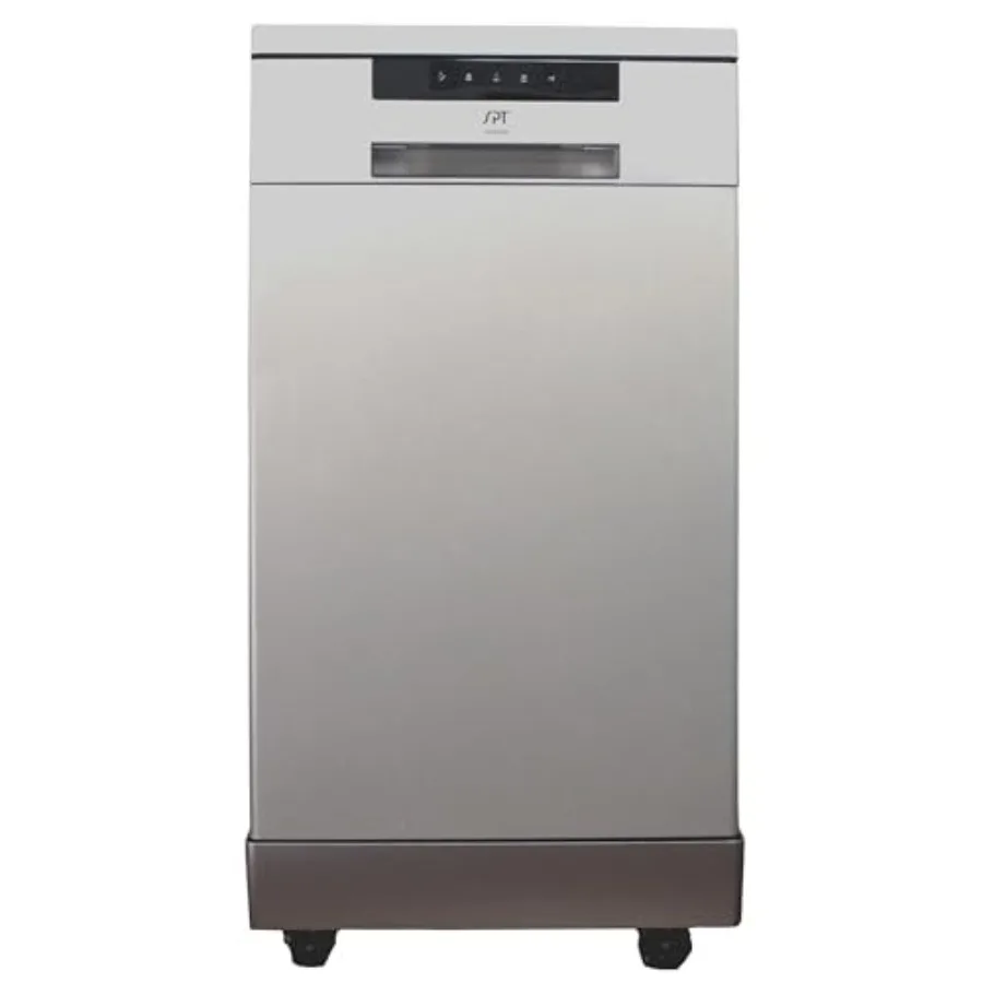 

Портативная посудомоечная машина на 18 комплектов посуды с серебристым покрытием из нержавеющей стали, стандарт ENERGY STAR, компактный дизайн для небольших кухонь, энергоэффективная, встроенная