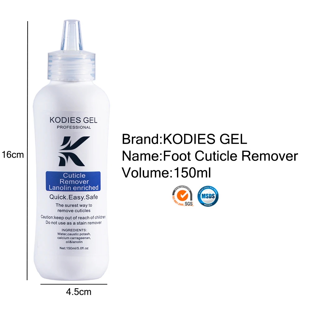 KODIES GEL Callus Remover Professional Foot Cuticle Remover Exfoliator Softener Dead Skin Lanolin Manicure Pedicure Nail Tools