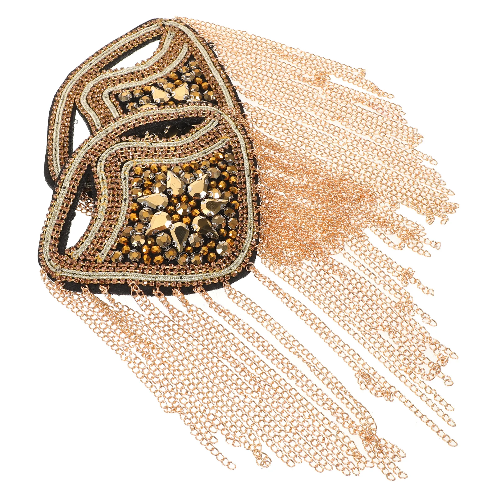 

Metal Punk Epaulets with Studs Bold Shoulder Straps for Biker Jackets Coats Military Inspired Fashion Hardware Trim