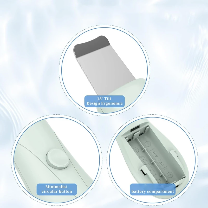 منظف المسام العميقة للعناية بالبشرة اليومية، مجرفة تنظيف التجميل، مزيل الرؤوس السوداء للوجه والأنف، أدوات العناية بالبشرة للرجال والنساء #6