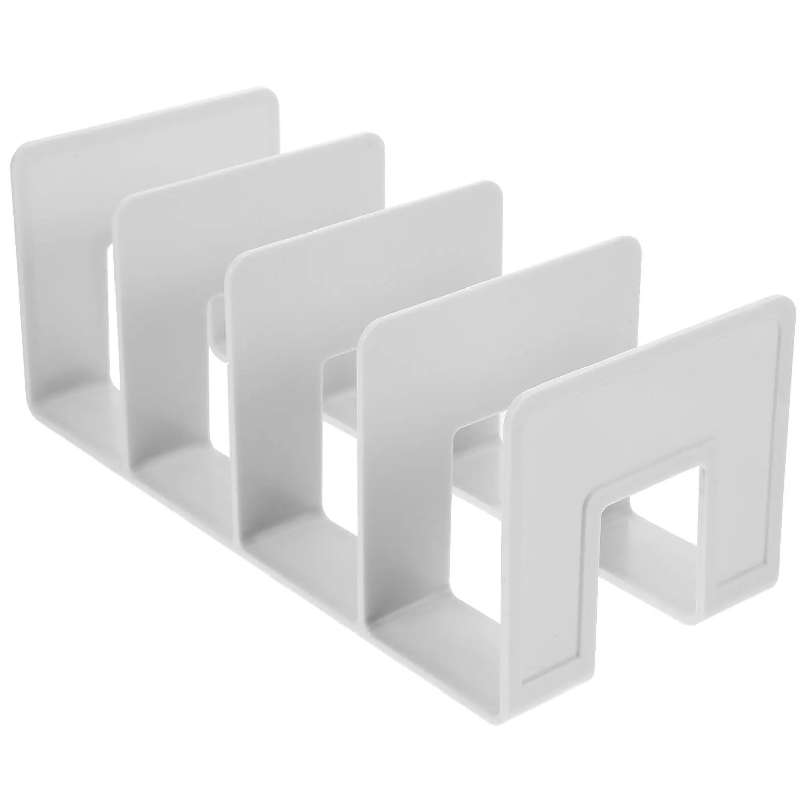 

Desktop Book Organizer Crafted Bookstands Plastic Construction Polished Finish Smooth Surface Ideal Home Office Library