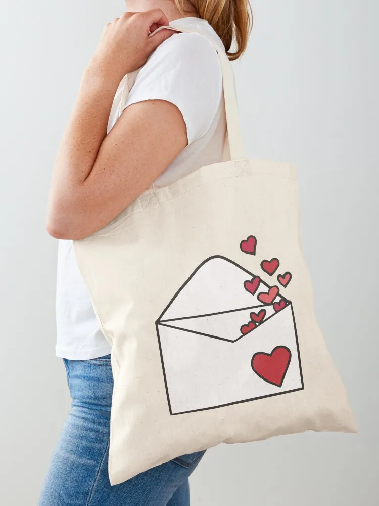 

Love Letter Tote Bag canvas shopping bag shopping bag logo cute pouch custom fabric